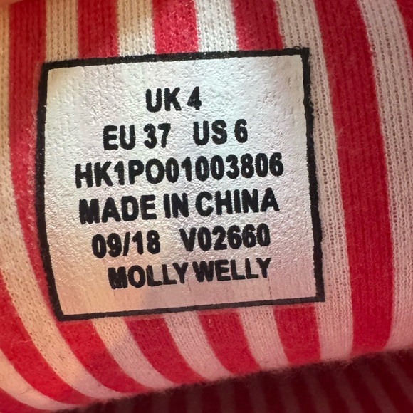 Joules Vibrant Red Floral Boots - Picture 7 of 8